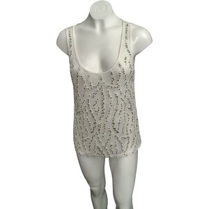 Alice + Olivia Embellished Beaded Tank Top Size Small